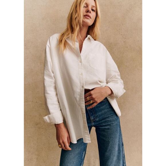 Sézane Max Button-Up Long Sleeves Shirt - 32 - Picture 1 of 4